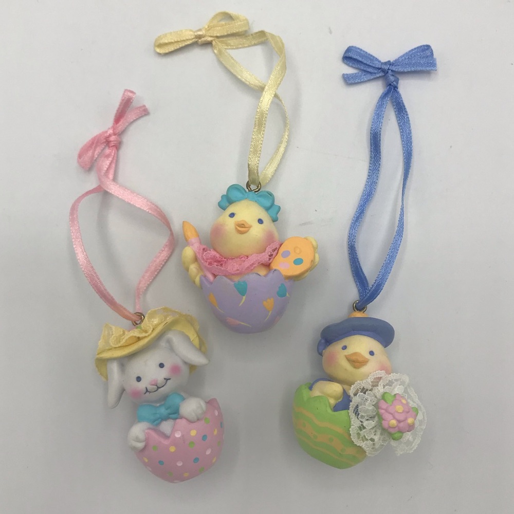 Avon Easter Ornaments Lot of 3 Vintage